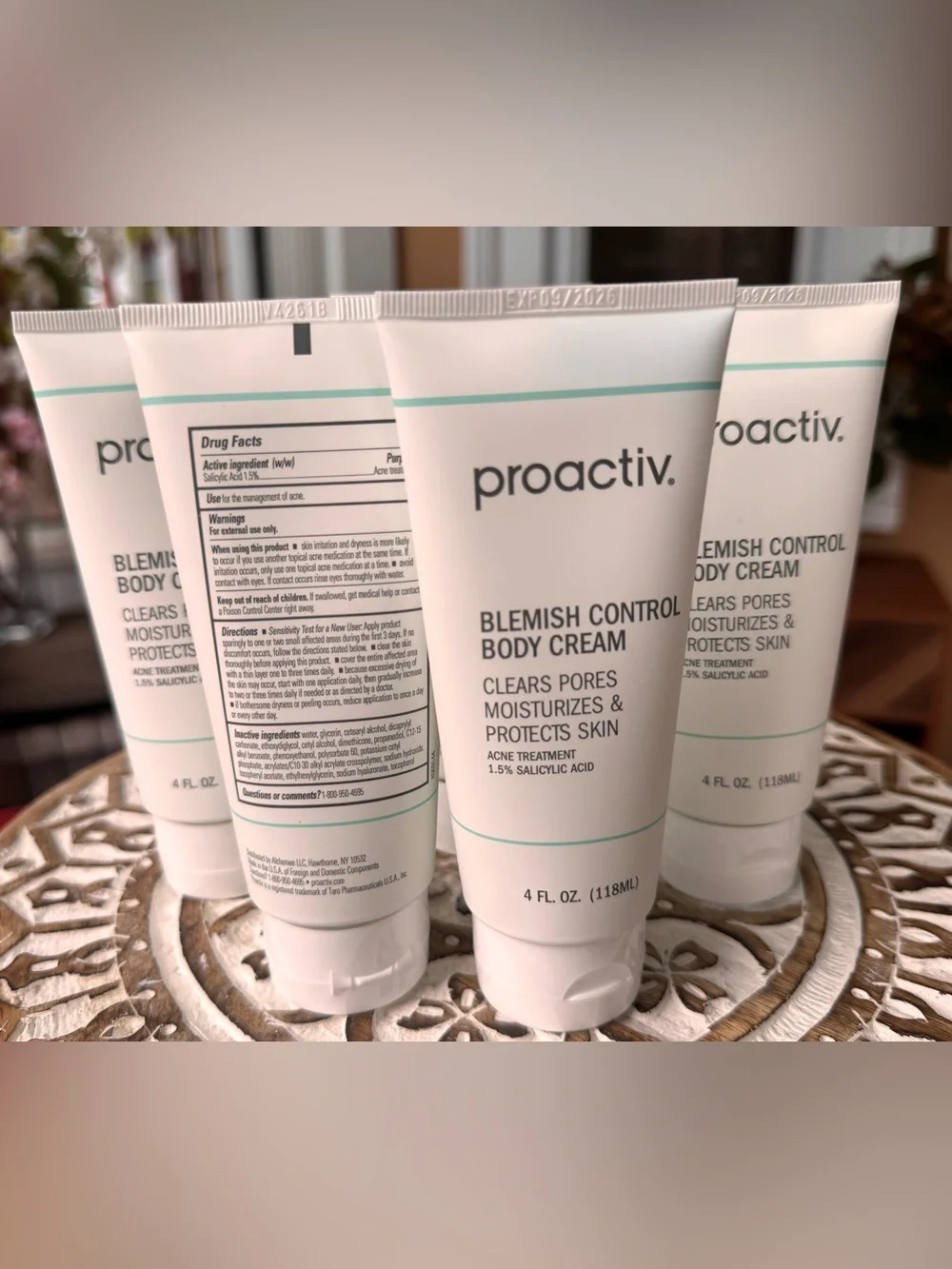 Bundle: 5 Proactiv Blemish Control Body Cream 4 oz Acne Treatment